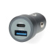 Nedisin autolaturi 38W, jossa on 2 lähtöä, USB-C PD ja USB-A Quick Charge Nedisin autolaturi 38W, jossa on 2 lähtöä, USB-C PD ja USB-A Quick Charge