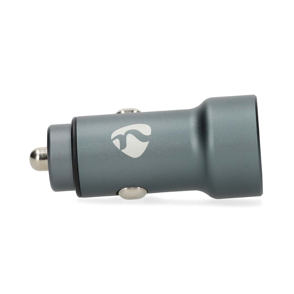 Nedisin autolaturi 38W, jossa on 2 lähtöä, USB-C PD ja USB-A Quick Charge