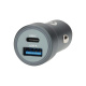Nedis autolaturi 48 W, jossa on 2 lähtöä, USB-C PD ja USB-A Quick Charge Nedis autolaturi 48 W, jossa on 2 lähtöä, USB-C PD ja USB-A Quick Charge