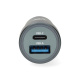 Nedis autolaturi 48 W, jossa on 2 lähtöä, USB-C PD ja USB-A Quick Charge Nedis autolaturi 48 W, jossa on 2 lähtöä, USB-C PD ja USB-A Quick Charge