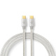 Nedis USB-C-kaapeli, 100 W, 480 Mbit/s Nedis USB-C-kaapeli, 100 W, 480 Mbit/s