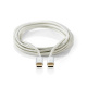 Nedis USB-C-kaapeli, 100 W, 480 Mbit/s Nedis USB-C-kaapeli, 100 W, 480 Mbit/s