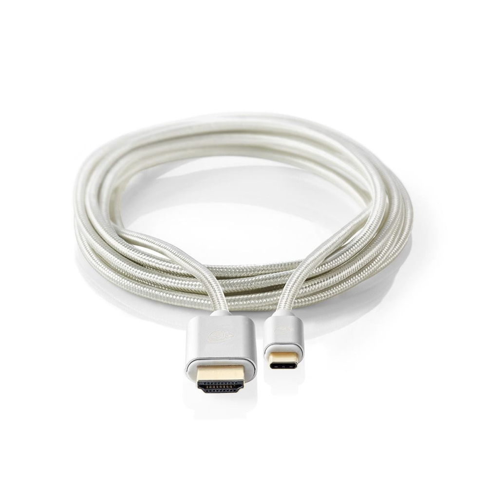 Nedis USB-C–HDMI-kaapeli, 4K/60 Hz, 2 metriä
