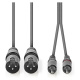 Nedis XLR-kaapeli, XLR-uros - RCA-uros 3 m Nedis XLR-kaapeli, XLR-uros - RCA-uros 3 m