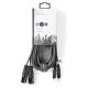 Nedis XLR-kaapeli, XLR-uros - RCA-uros 3 m Nedis XLR-kaapeli, XLR-uros - RCA-uros 3 m