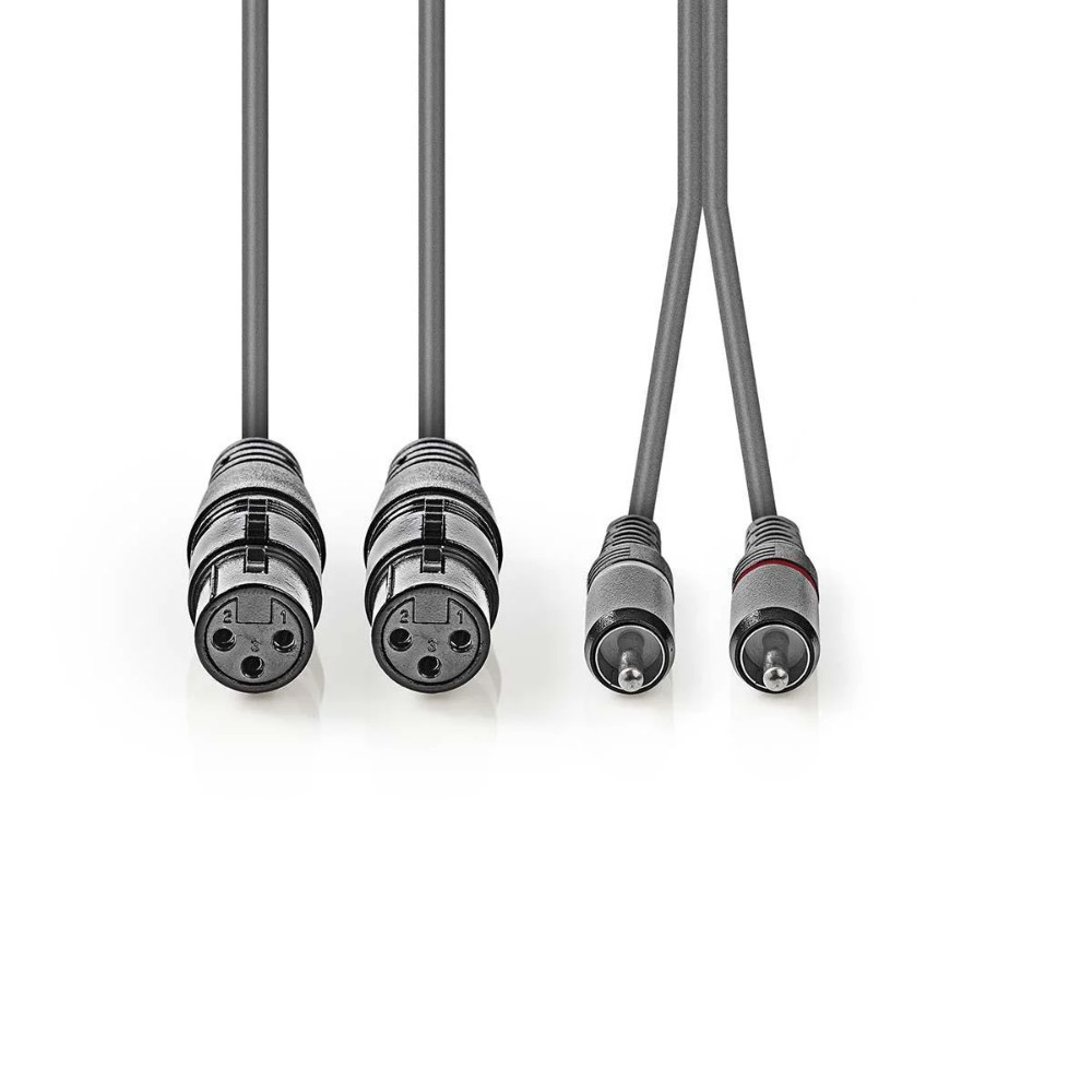 Nedis XLR-kaapeli, XLR-naaras - RCA-uros 1.5 m