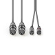 Nedis XLR-kaapeli, XLR-naaras - RCA-uros 1.5 m Nedis XLR-kaapeli, XLR-naaras - RCA-uros 1.5 m
