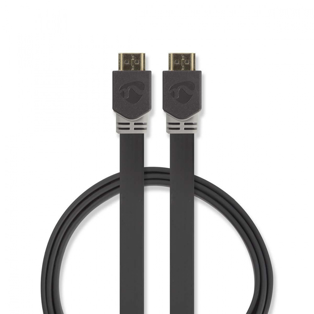 Nedis platt höghastighets HDMI-kabel, 2m