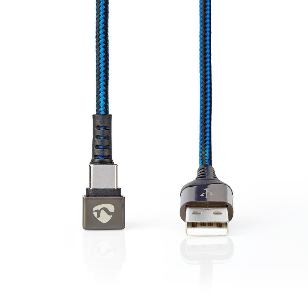 Nedis USB-A–USB-C-kaapeli, 180°-liitin, 1 metri