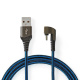 Nedis USB-A–USB-C-kaapeli, 180°-liitin, 2 metriä Nedis USB-A–USB-C-kaapeli, 180°-liitin, 2 metriä