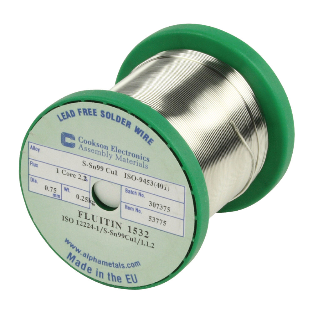 Alpha Lyijytön Juotostina, 0.75mm 250g