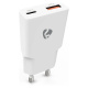 Nedis seinälaturi 30 W 1x USB-C 1x USB-A, valkoinen Nedis seinälaturi 30 W 1x USB-C 1x USB-A, valkoinen