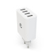 Nedis USB-A-seinälaturi, 4 porttia, 24 W, valkoinen Nedis USB-A-seinälaturi, 4 porttia, 24 W, valkoinen