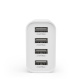 Nedis USB-A-seinälaturi, 4 porttia, 24 W, valkoinen Nedis USB-A-seinälaturi, 4 porttia, 24 W, valkoinen