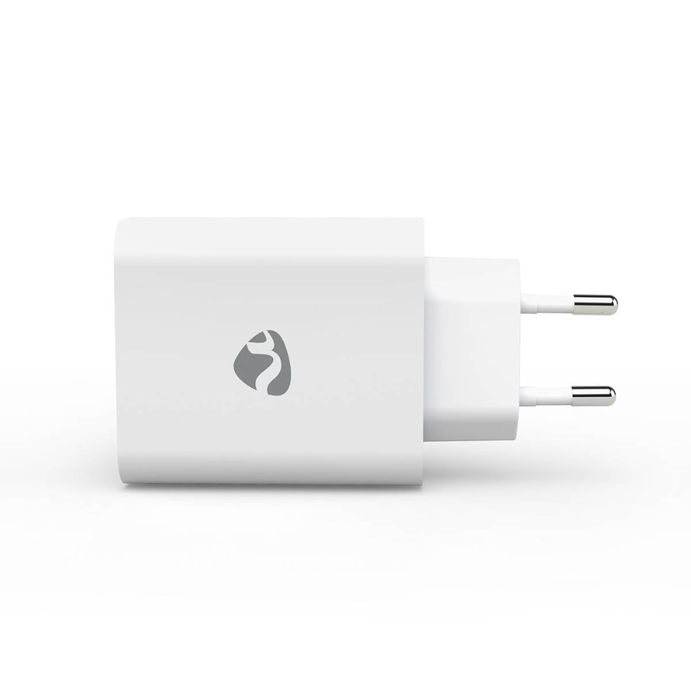 Nedis USB-A-seinälaturi, 4 porttia, 24 W, valkoinen