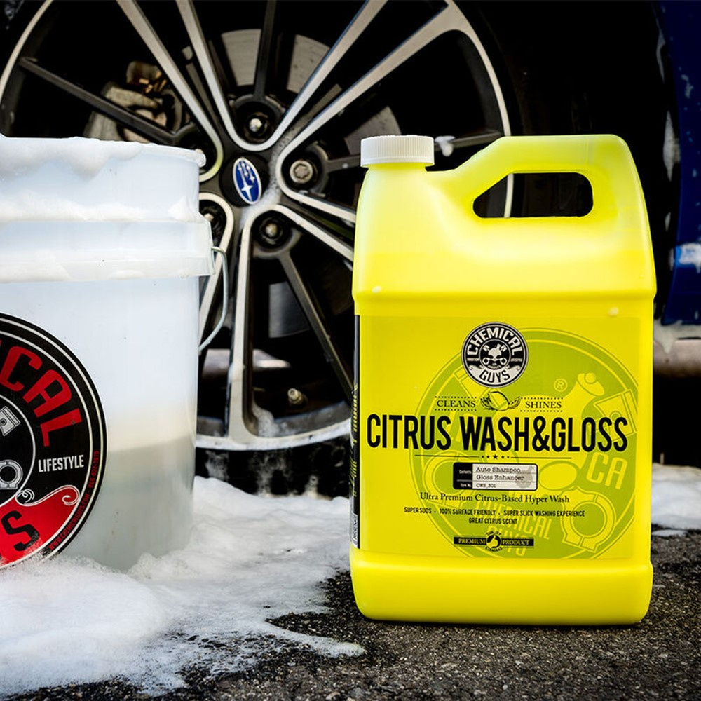 Chemical Guys Citrus Wash & Gloss bilschampo, 3.7 liter
