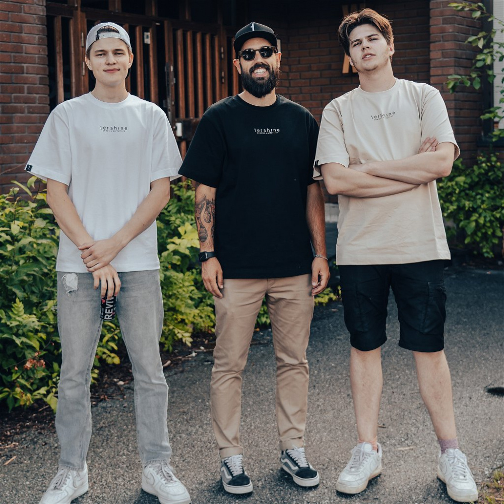 Tershine Yli-iso T-paita, musta, XXX-large