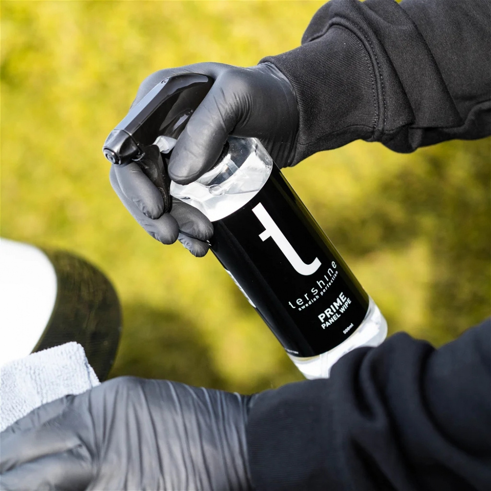 Tershine Prime - Paneelipyyhe, puhdistus lakkasuojalle, 500 ml