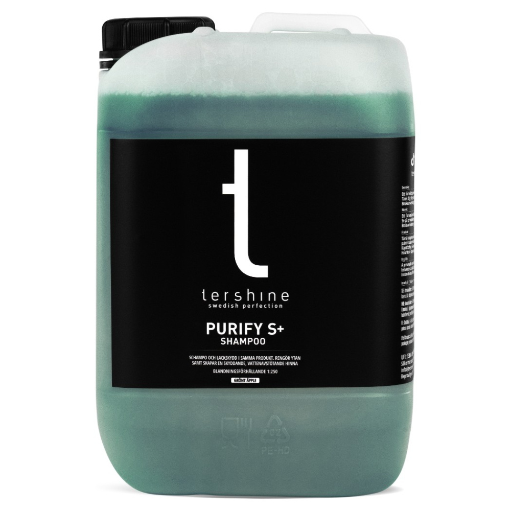 Tershine Purify S+ - Shampoo, keraaminen shampoo lakkasuojalla, 5 L