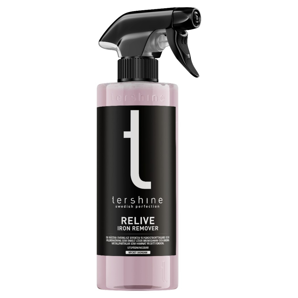 Tershine Relive - Rautapoistaja, lentopurukaupan poistoaine, 500 ml