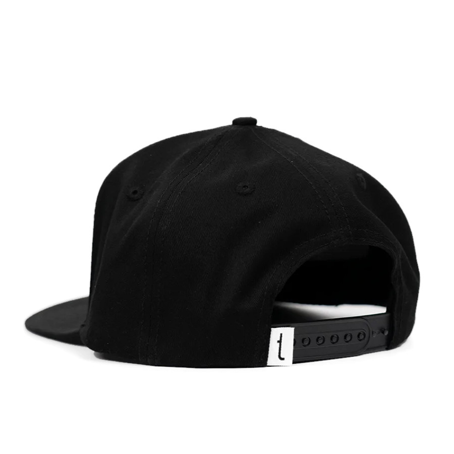 Tershine Snapback-lippis, musta logo