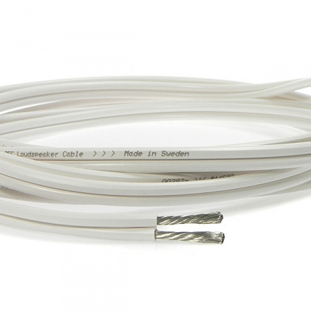 Supra Classic 4.0 högtalarkabel, vit