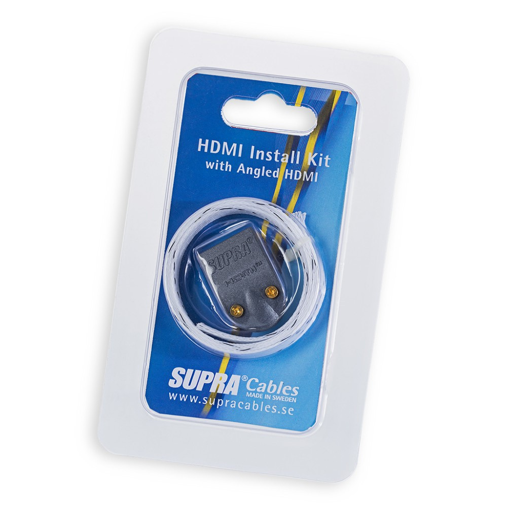 Supra HDMI Install Kit MET-B / BRAID, kulmikas suojakotelo ja kaapeliholkki