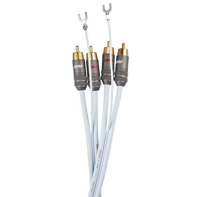 Supra Phono 2RCA-SC levysoittimen signaalikaapeli, 0.7 meter