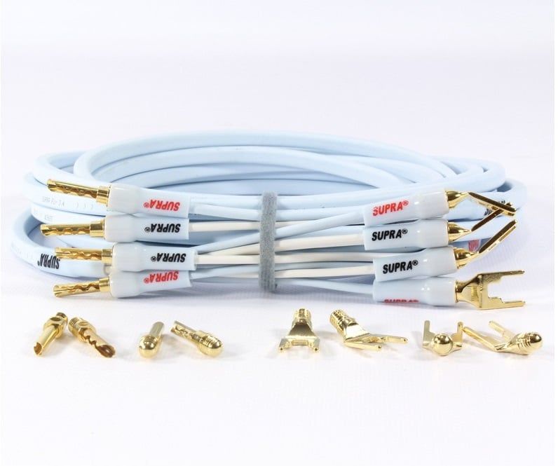 Supra Ply 2.0 Combicon, högtalarkabel, 2x3 meter, vit