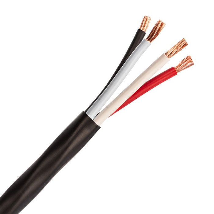 Supra SkyFlex 4x1.6 FRHF kaiutinkaapeli, musta juoksumetri