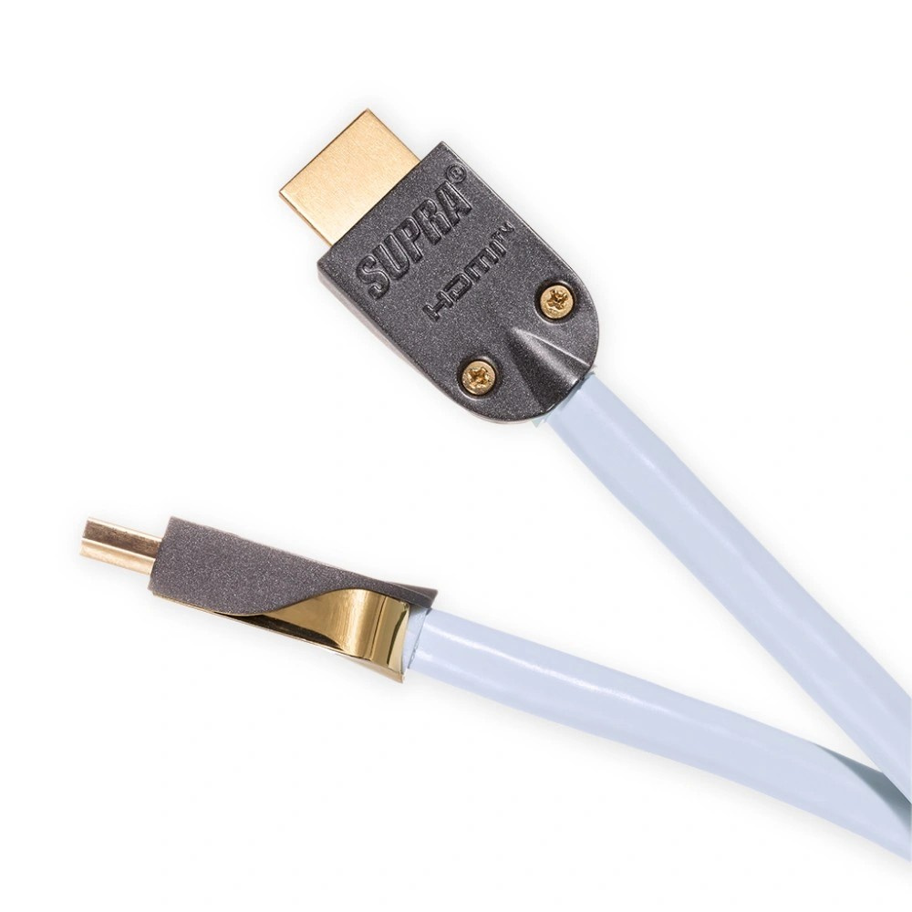 Supra HDMI 2.1 UHD8K HDMI-kaapeli, jossa tuki 8K HDR:lle, valkoinen