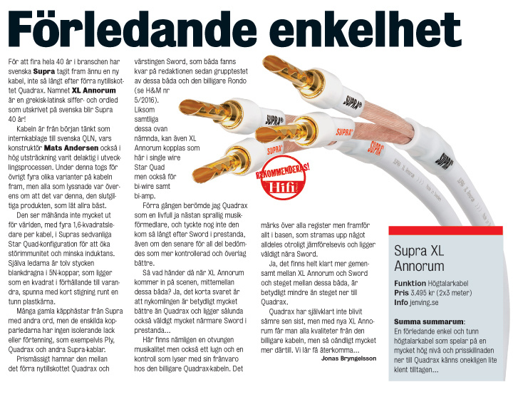 Supra XL Annorum Single-Wire