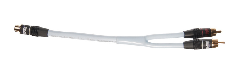 SUPRA Y-Link Adapter F-M 25 cm, 1 hona till 2 hanar