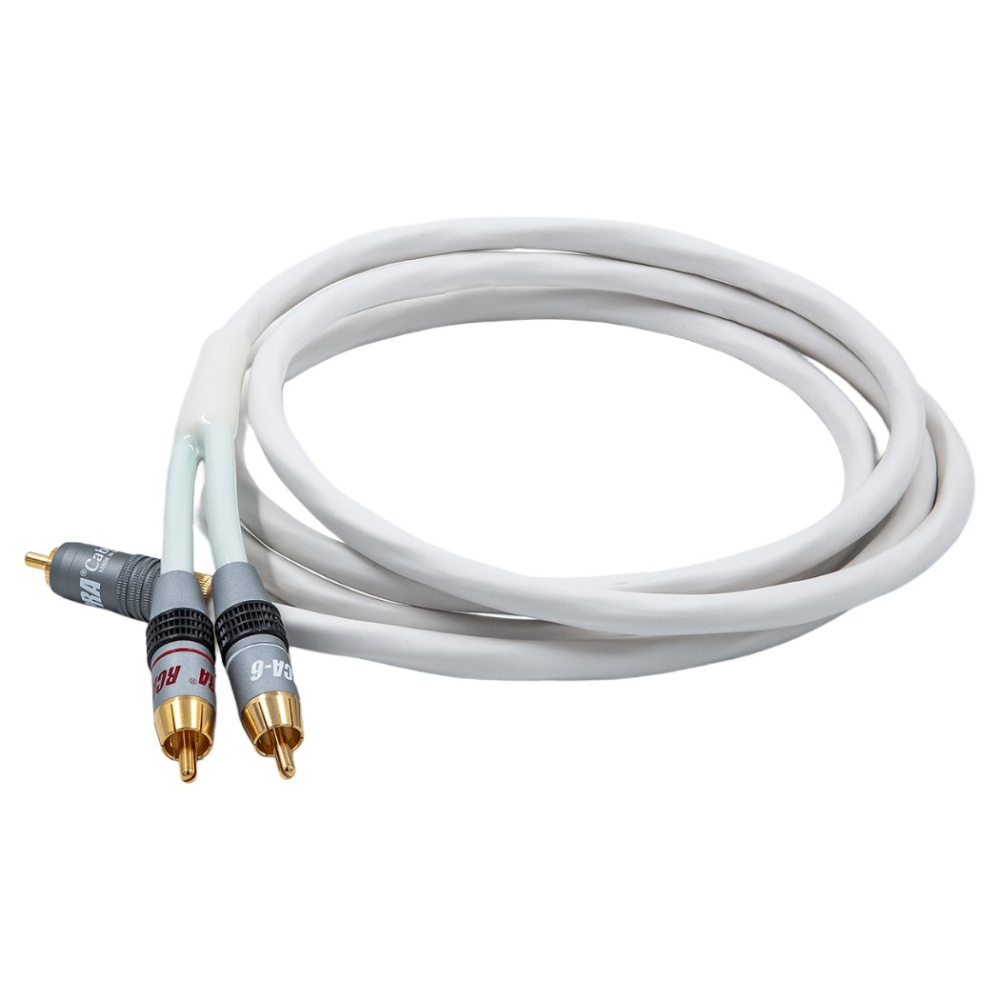 Supra Y-Link subwoofer-kaapeli 2RCA-1RCA, valkoinen 12 metriä