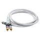 Supra Y-Link subwooferkaapeli 2RCA-1RCA, valkoinen 15 metriä Supra Y-Link subwooferkaapeli 2RCA-1RCA, valkoinen 15 metriä