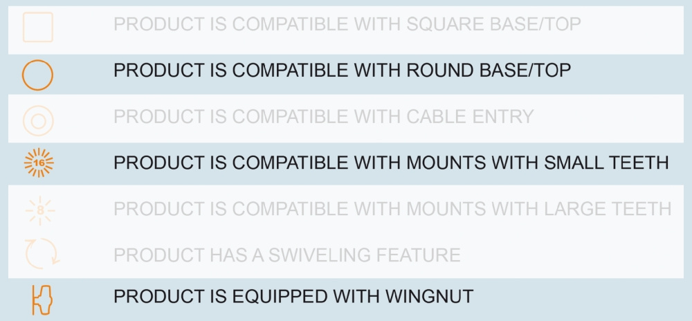 Brodit Heavy Duty Pylväskiinnike 215840