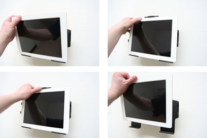 Brodit Passiivinen pidike pallonivelellä, Apple iPad 2 (A1395, A1396, A1397)/3rd Gen (A1416, A1430, A1403)/4th Gen (A1458, A1459, A1460)/With Retina (Lightning Connector)