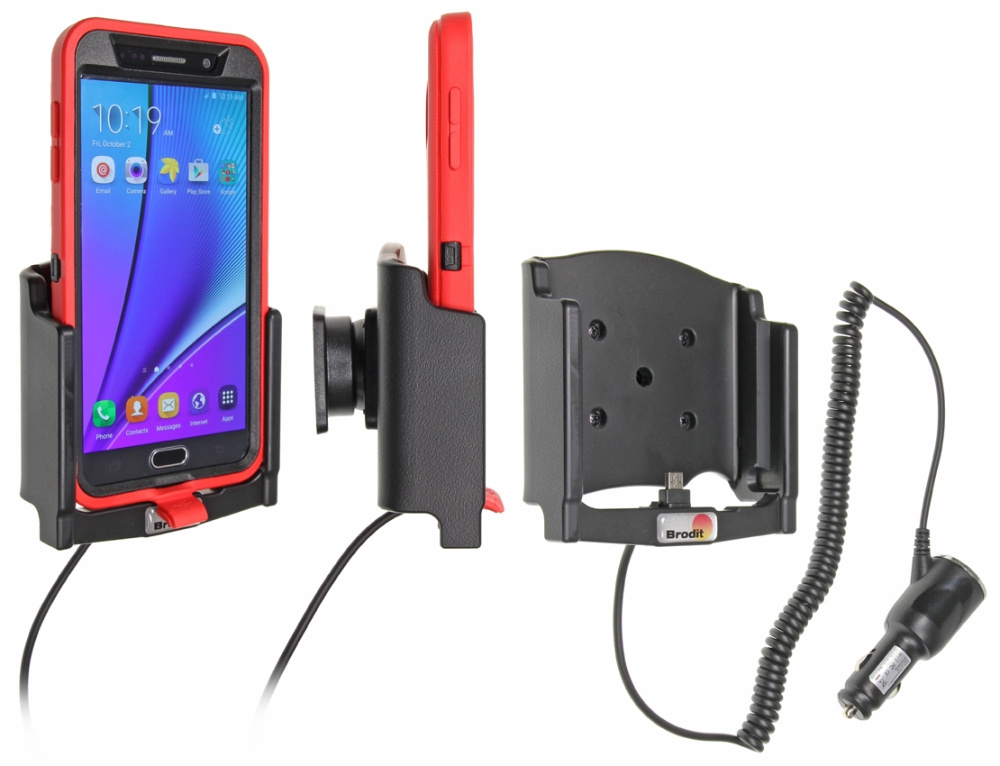 Brodit Aktiivinen pidike tupakansytyttimellä, Samsung Galaxy Note 5 