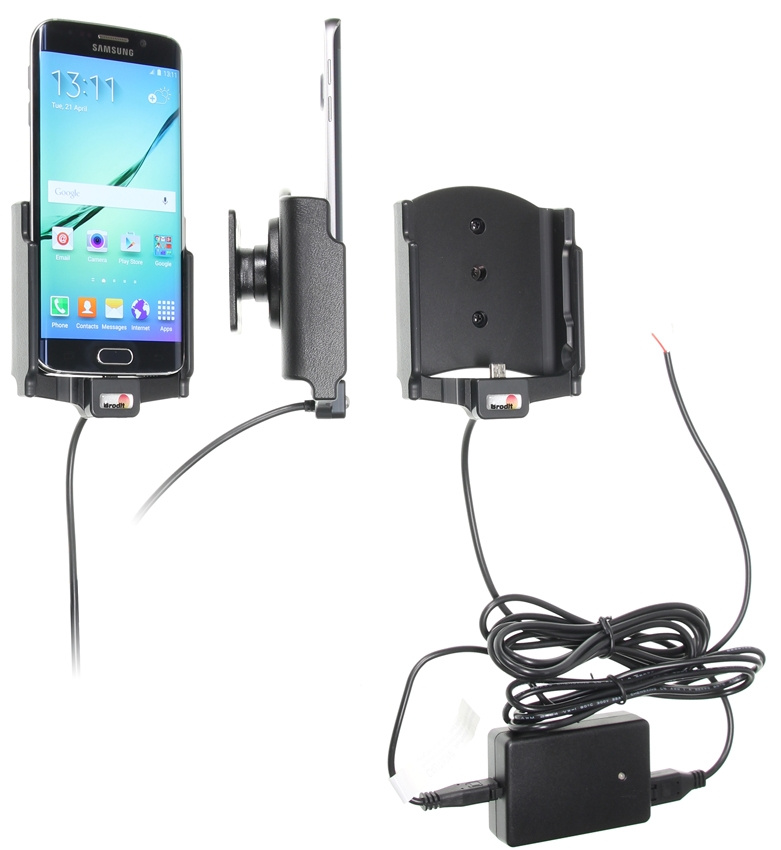 Brodit Aktiv-teline pysäköityyn asennukseen, Samsung Galaxy S6 edge 
