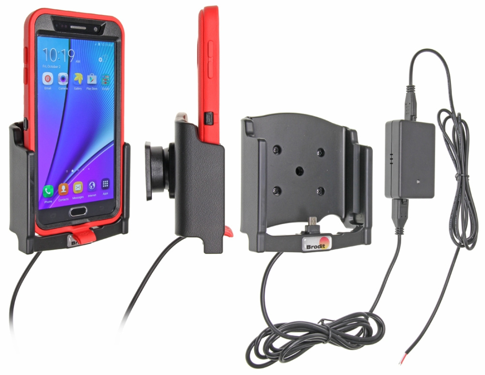 Brodit Aktiv-teline pysäköityyn asennukseen, Samsung Galaxy Note 5 