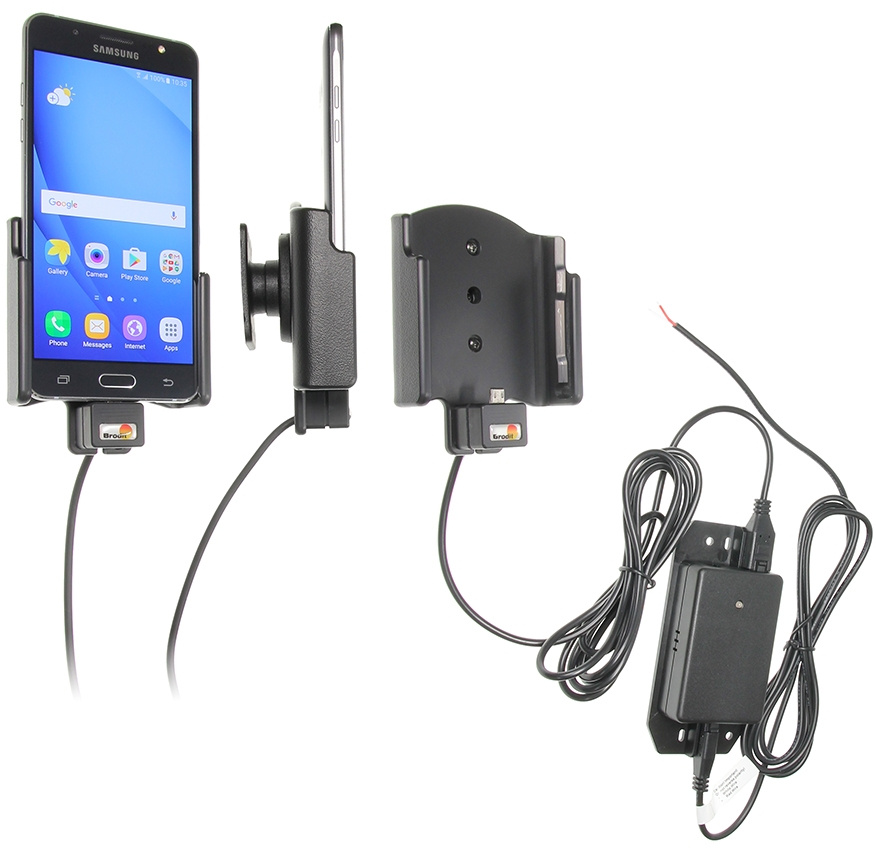 Brodit Aktiv-teline pysäköityyn asennukseen, Samsung Galaxy J5 (2016) 