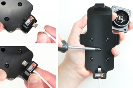 Brodit Kaapelin liitäntäteline, Apple iPhone 5/5C/5S/SE