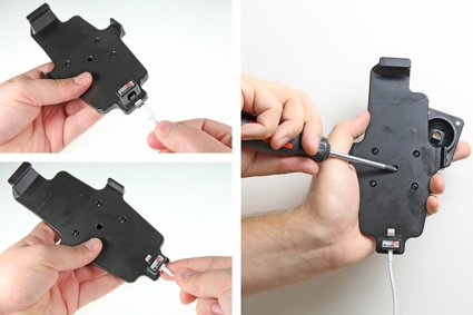 Brodit Kiinnitin kaapeliliitäntää varten, Apple iPhone 6 Plus/6S Plus/7 Plus/8 Plus/Xs Max