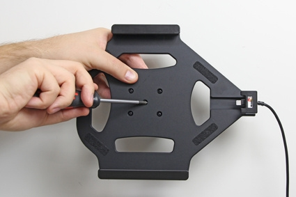 Brodit Aktiivinen pidike USB-kaapelilla ja tupakansytyttimen adapterilla, Apple iPad 5th Gen (A1822, A1823)/9.7 6th Gen (A1893, A1954)/9.7 New/Air (A1474, A1475, A1476)