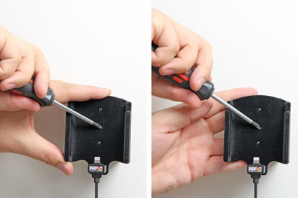 Brodit Aktiivinen pidike USB-kaapelilla ja tupakansytyttimen adapterilla, Apple iPhone 6/6S/7