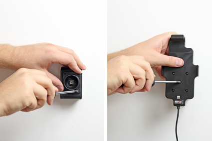 Brodit aktiivinen pidike USB-kaapelilla ja tupakansytyttimen adapterilla, Apple iPhone 12 Mini/13 Mini/6/6S/7/8/SE 2nd Gen 2020