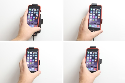 Brodit aktiivinen pidike USB-kaapelilla ja tupakansytyttimen adapterilla, Apple iPhone 12 Mini/13 Mini/6/6S/7/8/SE 2nd Gen 2020