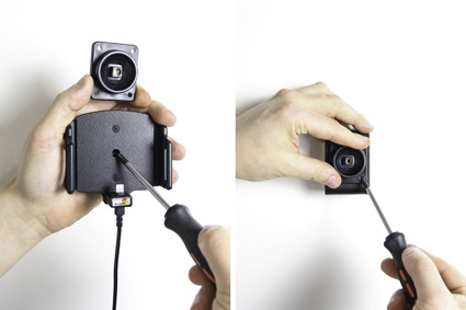 Brodit aktiivinen pidike USB-kaapelilla ja tupakansytyttimen adapterilla, Apple iPhone 11/11 Pro/6 Plus/6S Plus/7 Plus/8 Plus/X/XR/Xs/Xs Max