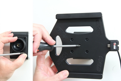 Brodit Aktiivinen pidike USB-kaapelilla ja tupakansytyttimen adapterilla, Samsung Galaxy Tab A 8.0 (2015) SM-T350 