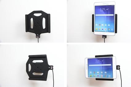 Brodit Aktiivinen pidike USB-kaapelilla ja tupakansytyttimen adapterilla, Samsung Galaxy Tab A 8.0 (2015) SM-T350 